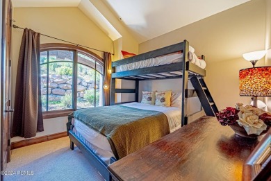 Experience mountain elegance in this luxurious three-bedroom on Canyons Golf Course in Utah - for sale on GolfHomes.com, golf home, golf lot