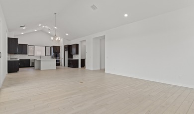 Expansive great room and dining area with optional vaulted on  in Arizona - for sale on GolfHomes.com, golf home, golf lot