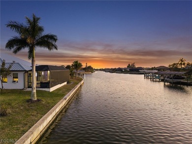 Built in 2023 along the 120-foot Optimist Canal, this on Burnt Store Golf Club in Florida - for sale on GolfHomes.com, golf home, golf lot