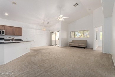 This lovely home is nestled on the 16th fairway of the on Raven Golf Club At South Mountain in Arizona - for sale on GolfHomes.com, golf home, golf lot