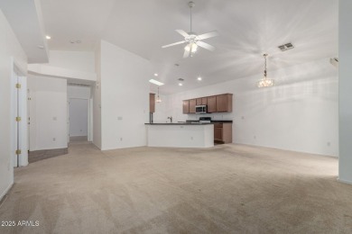 This lovely home is nestled on the 16th fairway of the on Raven Golf Club At South Mountain in Arizona - for sale on GolfHomes.com, golf home, golf lot