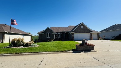 Beautiful 3-bedroom home in Hinton, IA located right on the golf on Deer Run Golf Course in Iowa - for sale on GolfHomes.com, golf home, golf lot