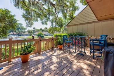 Rare, updated Queens Grant villa with outstanding lagoon view on Palmetto Dunes Golf Course and Resort in South Carolina - for sale on GolfHomes.com, golf home, golf lot