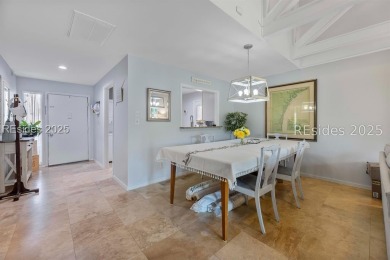 Rare, updated Queens Grant villa with outstanding lagoon view on Palmetto Dunes Golf Course and Resort in South Carolina - for sale on GolfHomes.com, golf home, golf lot