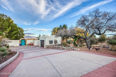 Santa Fe style authentic adobe home overlooking Picacho Hills on Picacho Hills Country Club in New Mexico - for sale on GolfHomes.com, golf home, golf lot