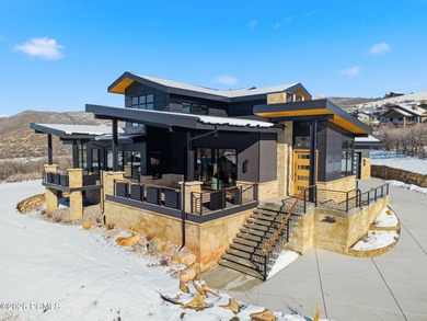 Enjoy elevated living in this stunning Hideout retreat perched on Talisker Club At Tuhaye in Utah - for sale on GolfHomes.com, golf home, golf lot