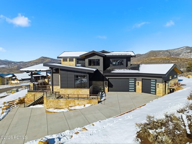 Enjoy elevated living in this stunning Hideout retreat perched on Talisker Club At Tuhaye in Utah - for sale on GolfHomes.com, golf home, golf lot