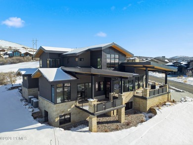 Enjoy elevated living in this stunning Hideout retreat perched on Talisker Club At Tuhaye in Utah - for sale on GolfHomes.com, golf home, golf lot