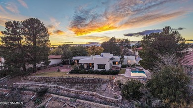 Santa Fe style authentic adobe home overlooking Picacho Hills on Picacho Hills Country Club in New Mexico - for sale on GolfHomes.com, golf home, golf lot