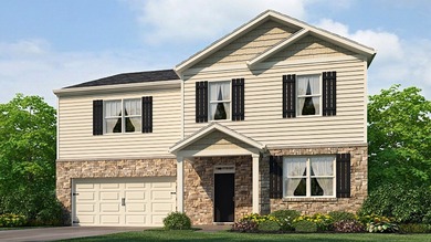 The 3,209 sq. ft. Halton plan is a two-story floorplan offered on Mirror Lake Golf Club in Georgia - for sale on GolfHomes.com, golf home, golf lot