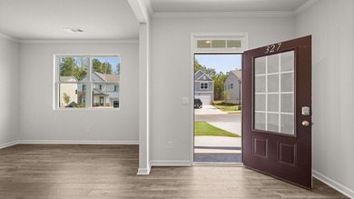 The 3,209 sq. ft. Halton plan is a two-story floorplan offered on Mirror Lake Golf Club in Georgia - for sale on GolfHomes.com, golf home, golf lot