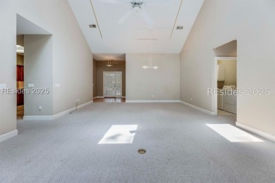 This three bedroom, 2 bathroom home sits on a quiet cul-de-sac on Moss Creek Golf Club in South Carolina - for sale on GolfHomes.com, golf home, golf lot