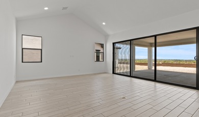 Expansive great room and dining area with optional vaulted on  in Arizona - for sale on GolfHomes.com, golf home, golf lot