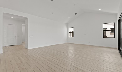Expansive great room and dining area with optional vaulted on  in Arizona - for sale on GolfHomes.com, golf home, golf lot