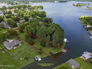 Double Boat Slip, Pier and one of the last LARGE waterfront lots on Lake Caroline Golf Club in Mississippi - for sale on GolfHomes.com, golf home, golf lot