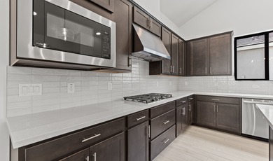 Expansive great room and dining area with optional vaulted on  in Arizona - for sale on GolfHomes.com, golf home, golf lot