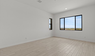 Expansive great room and dining area with optional vaulted on  in Arizona - for sale on GolfHomes.com, golf home, golf lot