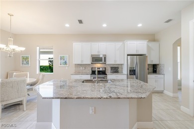 Get the benefit of three private rooms and a flex in the on Pelican Preserve Golf Club in Florida - for sale on GolfHomes.com, golf home, golf lot