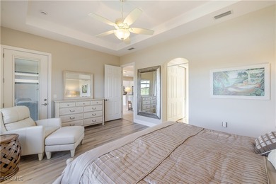 Get the benefit of three private rooms and a flex in the on Pelican Preserve Golf Club in Florida - for sale on GolfHomes.com, golf home, golf lot