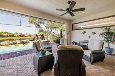 Get the benefit of three private rooms and a flex in the on Pelican Preserve Golf Club in Florida - for sale on GolfHomes.com, golf home, golf lot