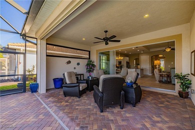 Get the benefit of three private rooms and a flex in the on Pelican Preserve Golf Club in Florida - for sale on GolfHomes.com, golf home, golf lot