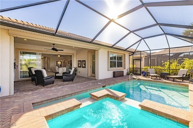 Get the benefit of three private rooms and a flex in the on Pelican Preserve Golf Club in Florida - for sale on GolfHomes.com, golf home, golf lot