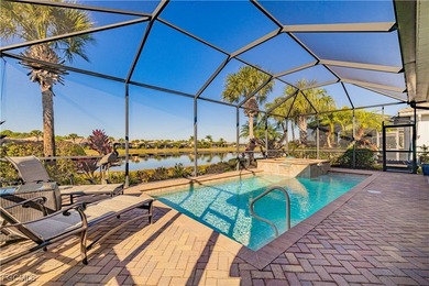 Get the benefit of three private rooms and a flex in the on Pelican Preserve Golf Club in Florida - for sale on GolfHomes.com, golf home, golf lot