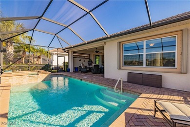 Get the benefit of three private rooms and a flex in the on Pelican Preserve Golf Club in Florida - for sale on GolfHomes.com, golf home, golf lot