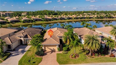 Get the benefit of three private rooms and a flex in the on Pelican Preserve Golf Club in Florida - for sale on GolfHomes.com, golf home, golf lot