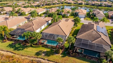 Get the benefit of three private rooms and a flex in the on Pelican Preserve Golf Club in Florida - for sale on GolfHomes.com, golf home, golf lot