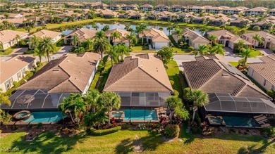 Get the benefit of three private rooms and a flex in the on Pelican Preserve Golf Club in Florida - for sale on GolfHomes.com, golf home, golf lot