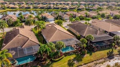 Get the benefit of three private rooms and a flex in the on Pelican Preserve Golf Club in Florida - for sale on GolfHomes.com, golf home, golf lot
