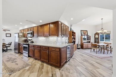 Step into this show stopping corner-lot Gemini home with on Sun City Riverview Golf Course in Arizona - for sale on GolfHomes.com, golf home, golf lot