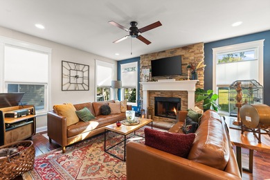 Welcome to this beautiful custom-built 3-bedroom, 2.5-bath home on Lakes of the Four Seasons Country Club in Indiana - for sale on GolfHomes.com, golf home, golf lot