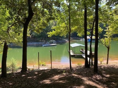 Lake Hartwell Waterfront Lot with Covered Dock in place. Paved on The Trail At Chickasaw Pointe in South Carolina - for sale on GolfHomes.com, golf home, golf lot