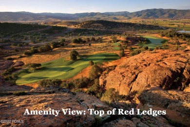 1588 N A-1 Peak Drive is a large cul-de-sac homesite backing to on Red Ledges Golf Club in Utah - for sale on GolfHomes.com, golf home, golf lot