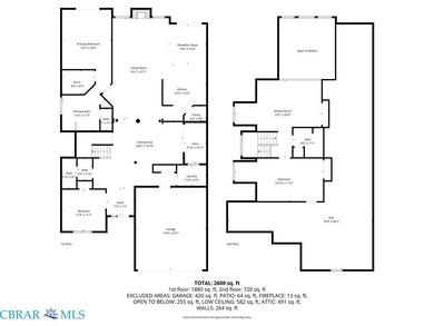 Where the SPACE of Bel Green @ Brickshire's largest floorplan on Brickshire Golf Club in Virginia - for sale on GolfHomes.com, golf home, golf lot