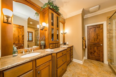 Experience the pinnacle of lakefront luxury in this furnished on  in Arkansas - for sale on GolfHomes.com, golf home, golf lot