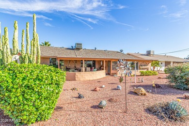 Experience the best of Sun City! This inviting 3-bedroom home on Sun City South Golf Course in Arizona - for sale on GolfHomes.com, golf home, golf lot