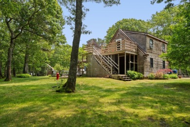 Thoughtfully designed post-and-beam home that blends character on Farm Neck Golf Club in Massachusetts - for sale on GolfHomes.com, golf home, golf lot