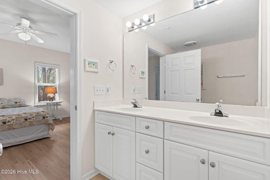 Experience easy coastal living in this fully furnished 2-bedroom on South Harbour Golf Links in North Carolina - for sale on GolfHomes.com, golf home, golf lot