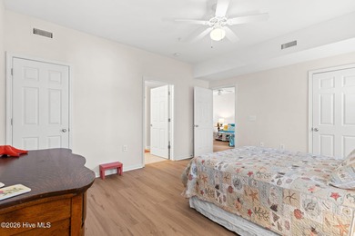 Experience easy coastal living in this fully furnished 2-bedroom on South Harbour Golf Links in North Carolina - for sale on GolfHomes.com, golf home, golf lot