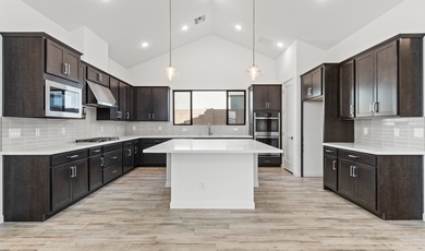 Expansive great room and dining area with optional vaulted on  in Arizona - for sale on GolfHomes.com, golf home, golf lot