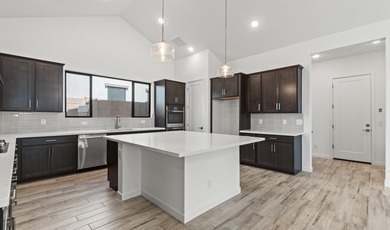 Expansive great room and dining area with optional vaulted on  in Arizona - for sale on GolfHomes.com, golf home, golf lot