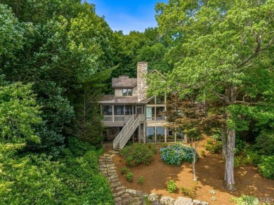 Rare opportunity for a beautifully situated lakefront home on on Lake Toxaway Country Club in North Carolina - for sale on GolfHomes.com, golf home, golf lot