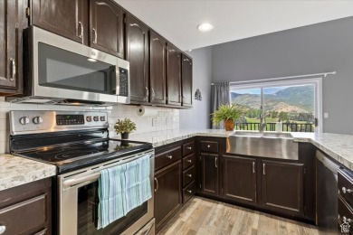 Million Dollar Views from BOTH decks!!!  Home overlooks Lime on Homestead Golf Club and Resort in Utah - for sale on GolfHomes.com, golf home, golf lot