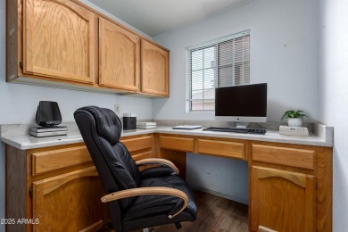 This rare true 3-bedroom Solana floor plan is filled w/ upgrades on Oakwood Golf Club  in Arizona - for sale on GolfHomes.com, golf home, golf lot