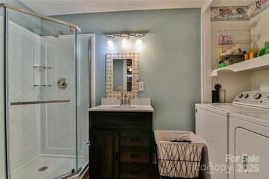 A Sunlit Corner Retreat in The Lynx - Wrapped in Woods, Light on Black Mountain Golf Course in North Carolina - for sale on GolfHomes.com, golf home, golf lot