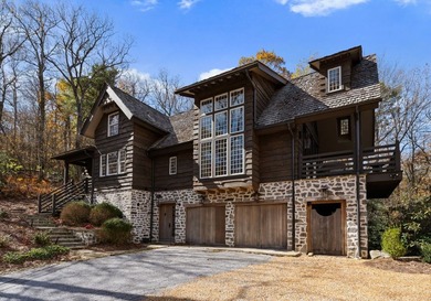 Nestled within the gated community of Highlands Falls Country on Highlands Falls Country Club in North Carolina - for sale on GolfHomes.com, golf home, golf lot