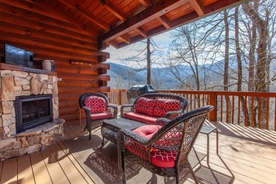 Charming Log Cabin Retreat in Bryson City -Nestled in the heart on Smoky Mountain Country Club in North Carolina - for sale on GolfHomes.com, golf home, golf lot